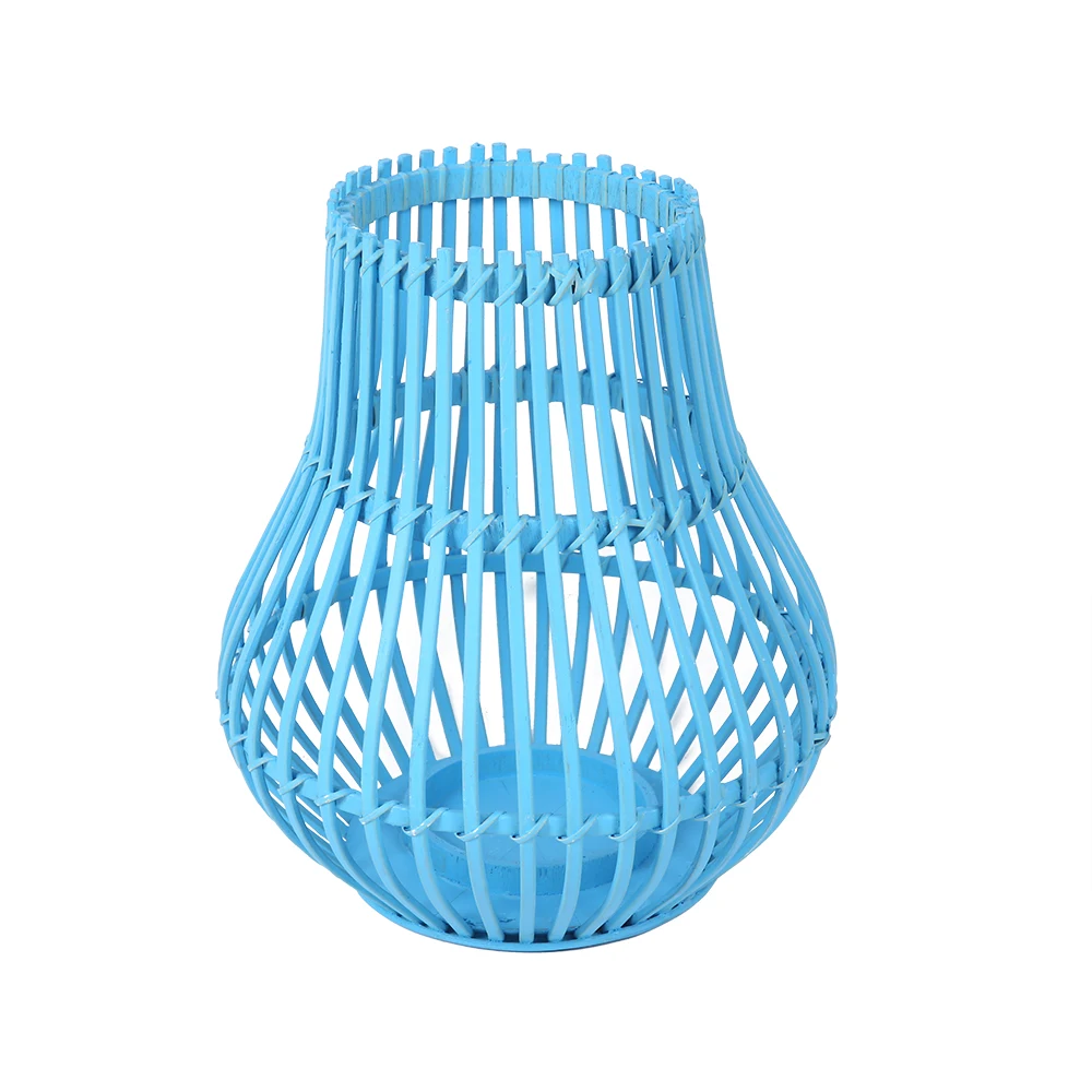 Direct selling blue folk crafts handmade lanterns wedding home decoration bamboo lanterns
