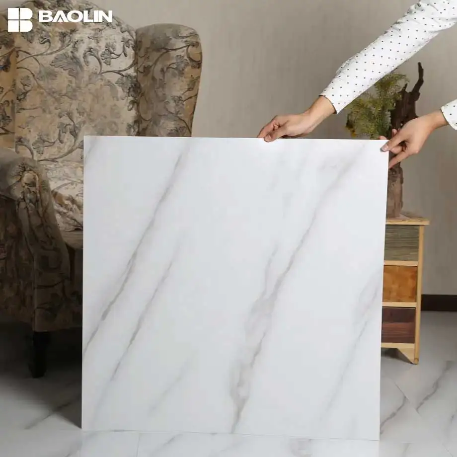 Водонепроницаемый ПВХ Виниловый Пол, который выглядит как мраморный самоклеящийся ПВХ пол