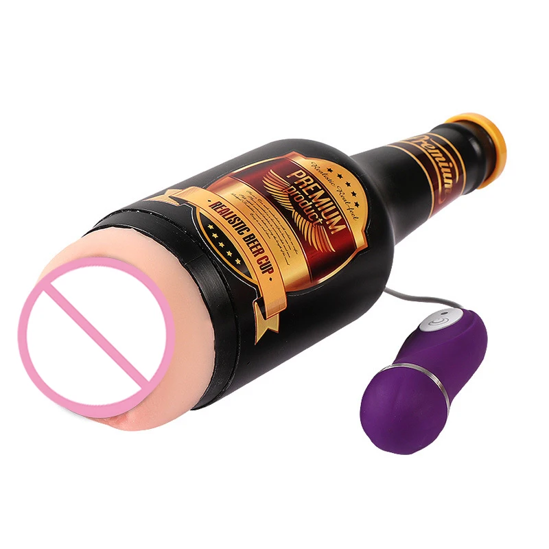 
Beer mug vaginal sex type manual shaking airplane cup male training masturbation device adult products 