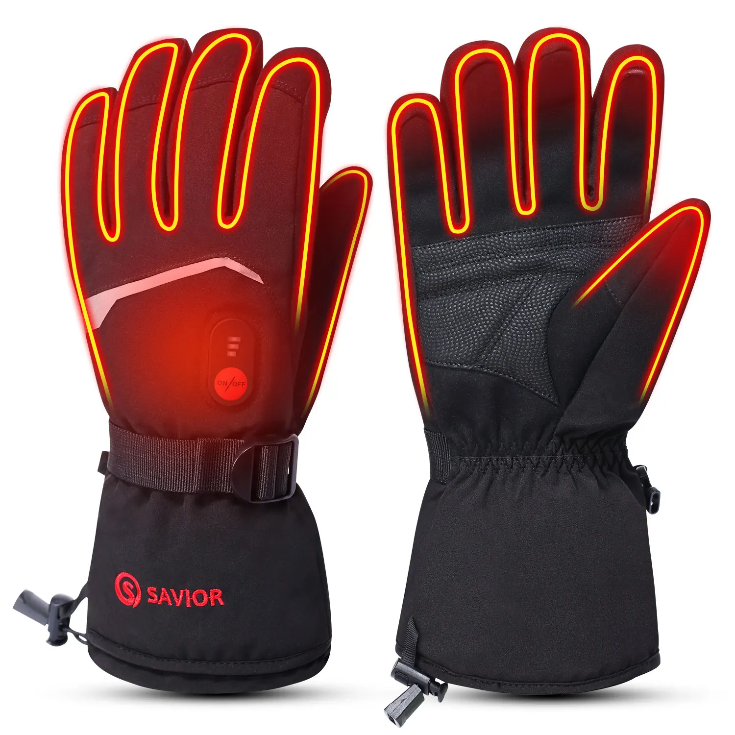 Высококачественные зимние водонепроницаемые плотные лыжные перчатки оптом перчатки для мужчин и женщин с перезаряжаемым (1600181288310)