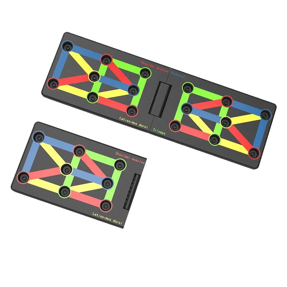 Высококачественная складная доска 9 в 1 с эффектом пуш-ап Многофункциональная Универсальная Складная стойка для фитнеса мужчин и женщин