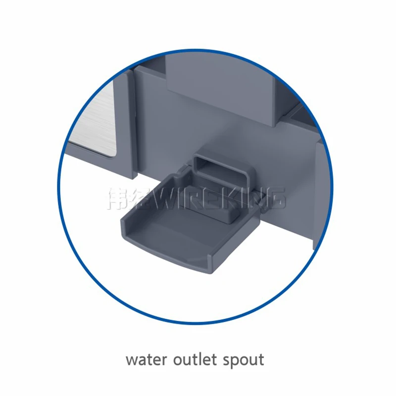 WIREKING SUS Anti-rust Foldable Dish Rack Kitchen Utensil Holder Over the Sink Plate Holder Rack with Small Package