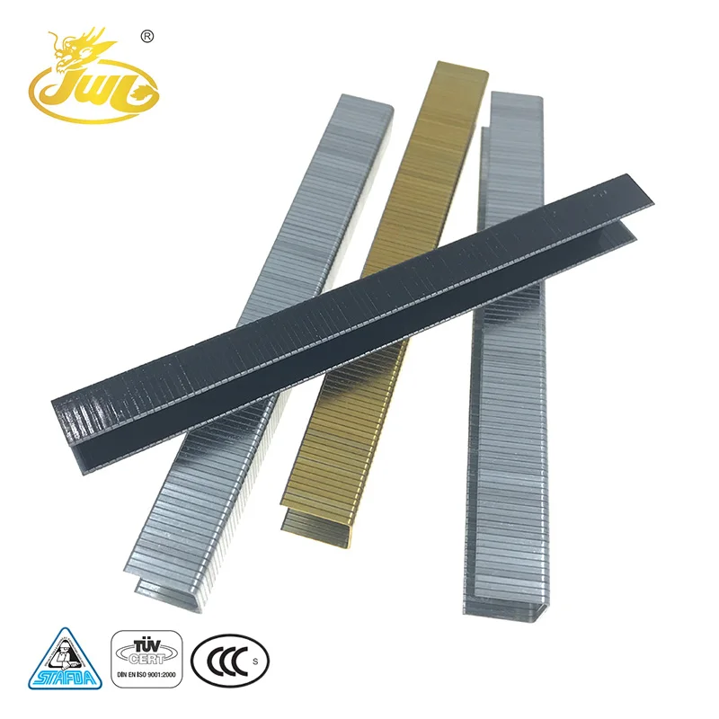 China Supply Zinc Plated Stainless Steel U-Type Nail 20GA Sofa Furniture Staple