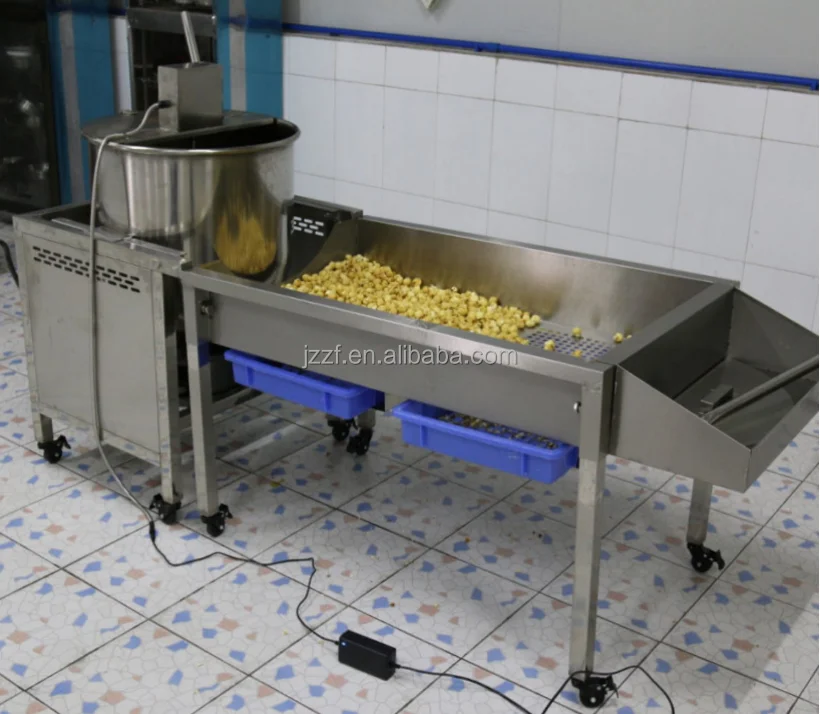 Fully Automatic Plant Using Spherical Popcorn Machines Snack Food Processing Equipment