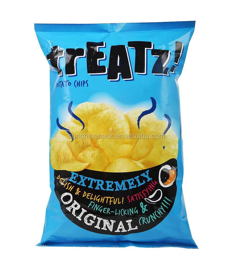 Food packaging film roll Banana Chips Snack filling machine plastic film roll