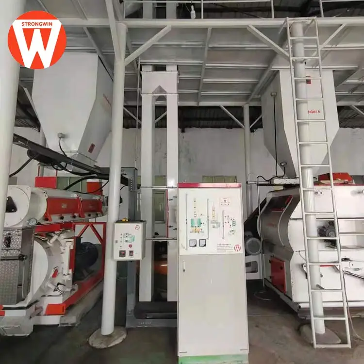 industrial poultry feed mill production line 10t/h complete animal feed processing plant