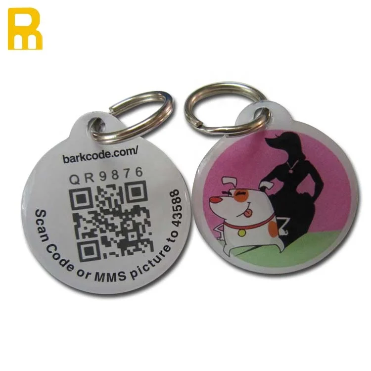 Пользовательские QR-коды Pet Tag URL Программируемый RFID анти-потеря Pet ID Tag