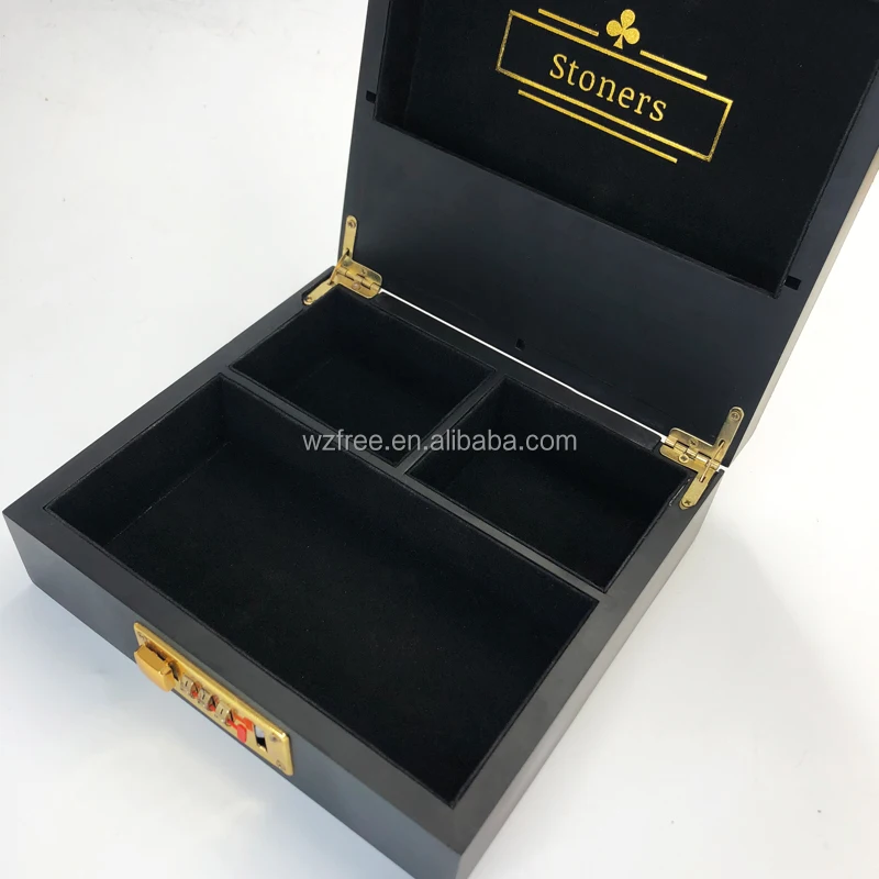 Customized Personalized Coded Lock Cigarette Storage Box Smoking Multifunctional Handmade High-end Tobacco Cigar Box