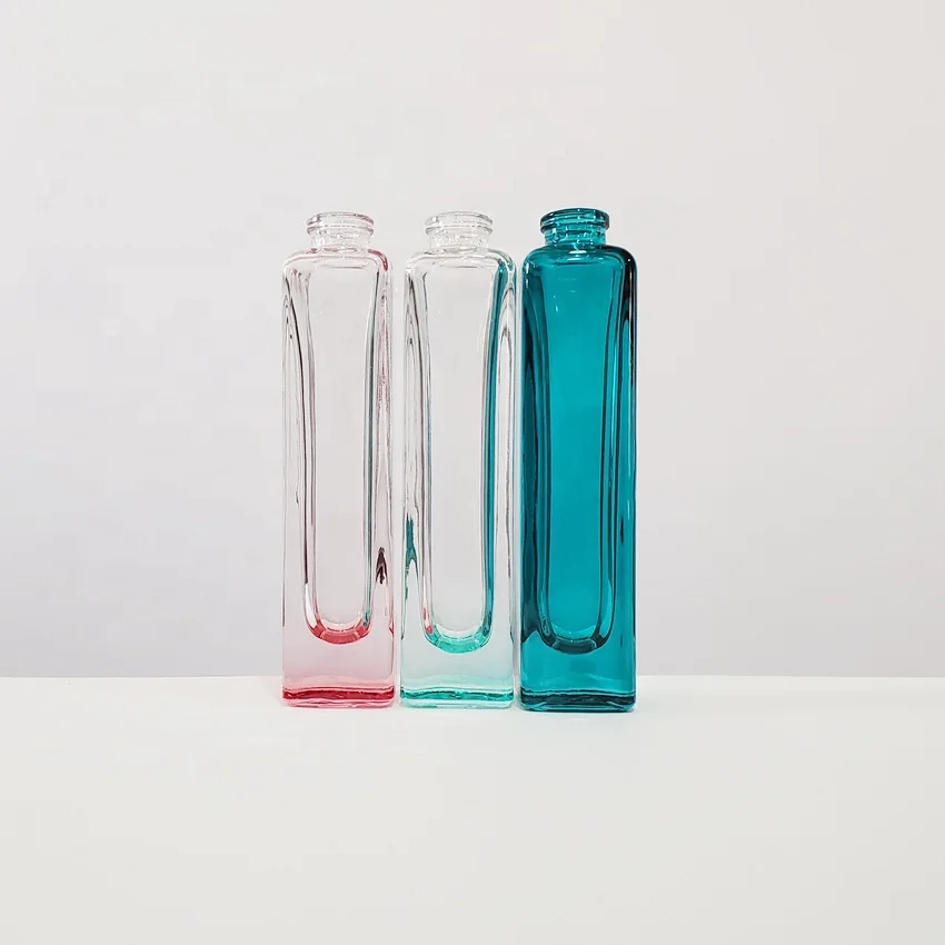 New design Perfume Packaging Green Square 15ml Glass Spray Bottle