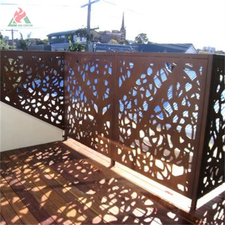 Наружный садовый экран corten стальной наружный разделитель комнаты