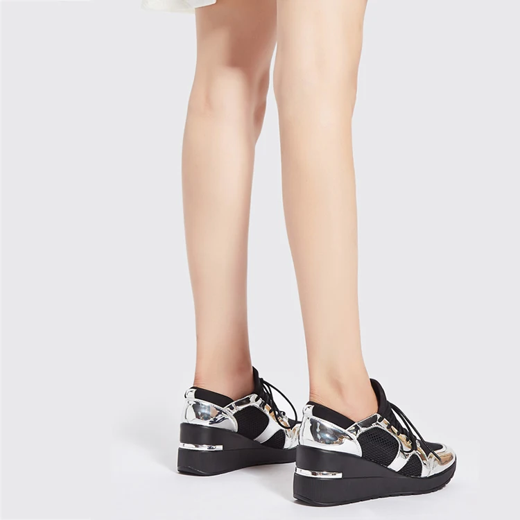 Leisure and comfort casual shoes sneakers women Wild ladies shoes with Fashion tie casual shoes