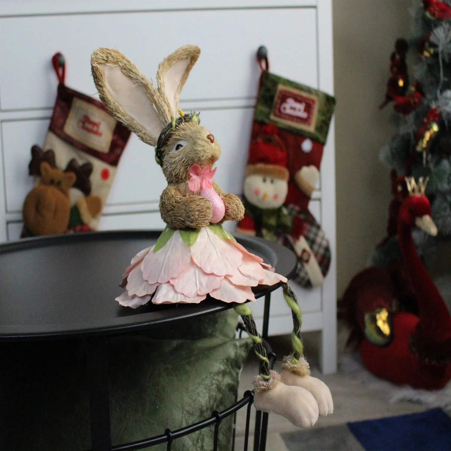 
Easter 2021 Factory Direct Custom Rabbit Toy Gifts Animal Decoration Easter Basket Bunny Decorations 