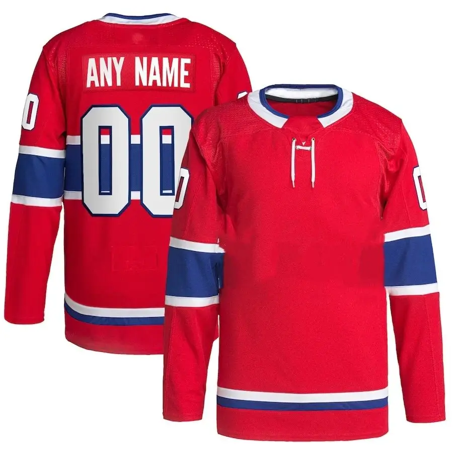 Hot Sale Embroidery Montreal Hockey Jersey Name No. 14 Nick Suzuki 22 Cole Caufield Ice Hockey Uniform