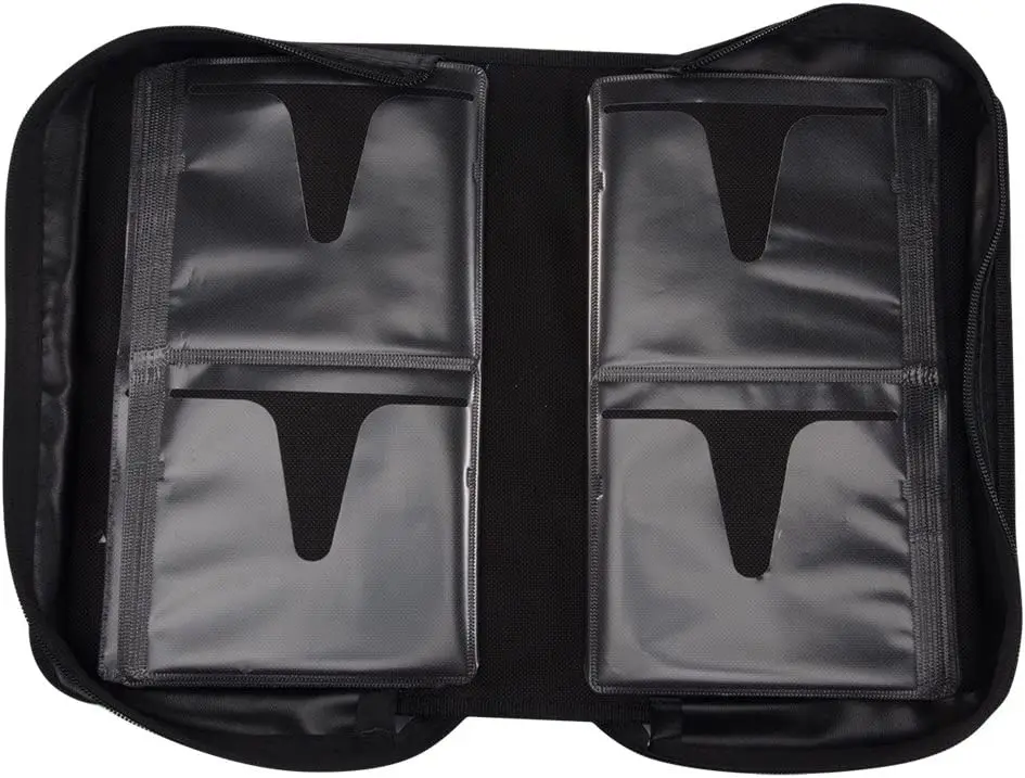 Disco Storage CD/DVD Case Wallet Portable Zipper & Handle Convenient CD Bags & Cases
