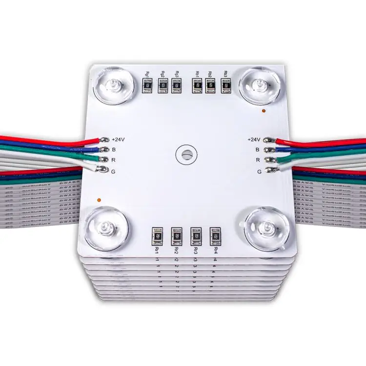 RGB LED Ceiling Light Diffuser color changing 20pcs per chain DC24V 3030SMD with Diffuse lens