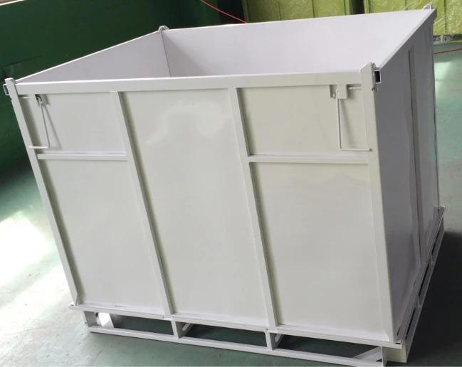 Packaging For Petrochemical Plastics Customized Foldable Metal Crate Durable Industrial  Liquid IBC Bulk Pallet Box For Chemical