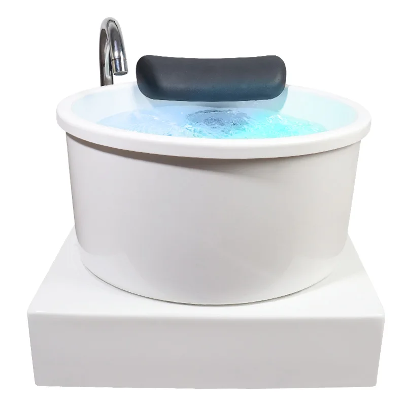 YTS Beauty Salon Equipment Pedicure Basin with Base Two Lights Salon Pedicure Foot Spa Bowl