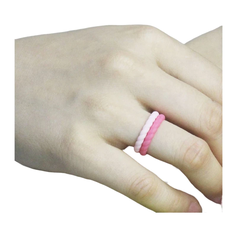 Recommend Shine Silicone Full Finger Rings Baby Personalized Silicone Wedding Rings Silicon Wedding Band Ring