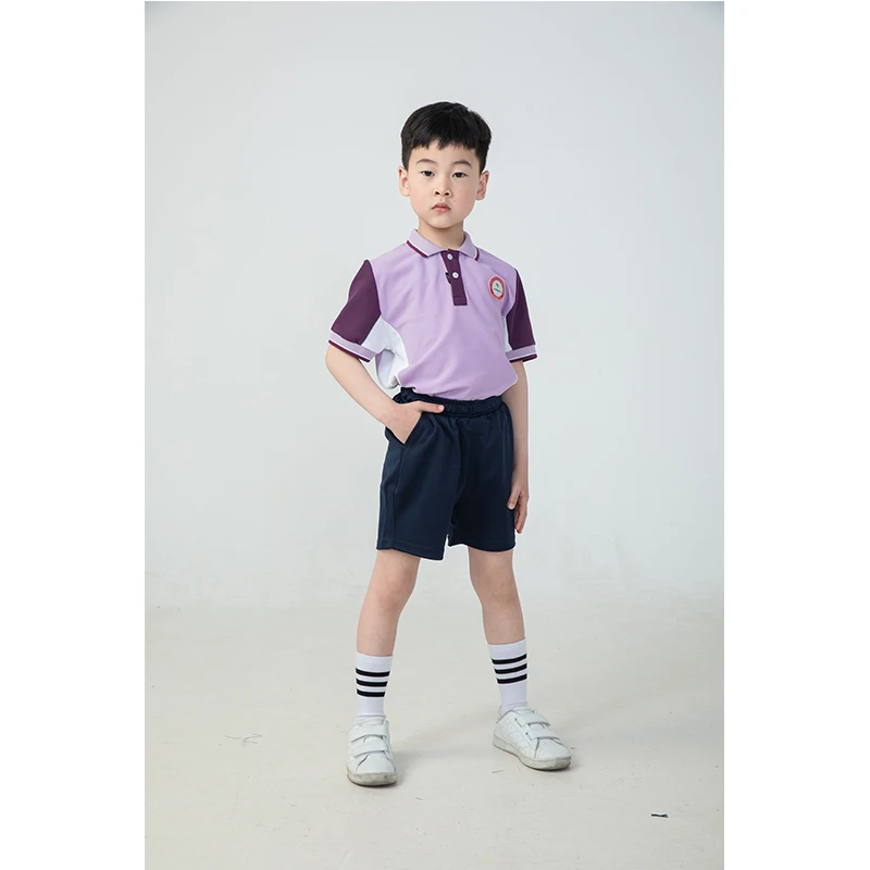 OME Factory Custom Design Kindergarten School Uniform Polo Shirt Set Summer  Primary School Uniform Sports Wear