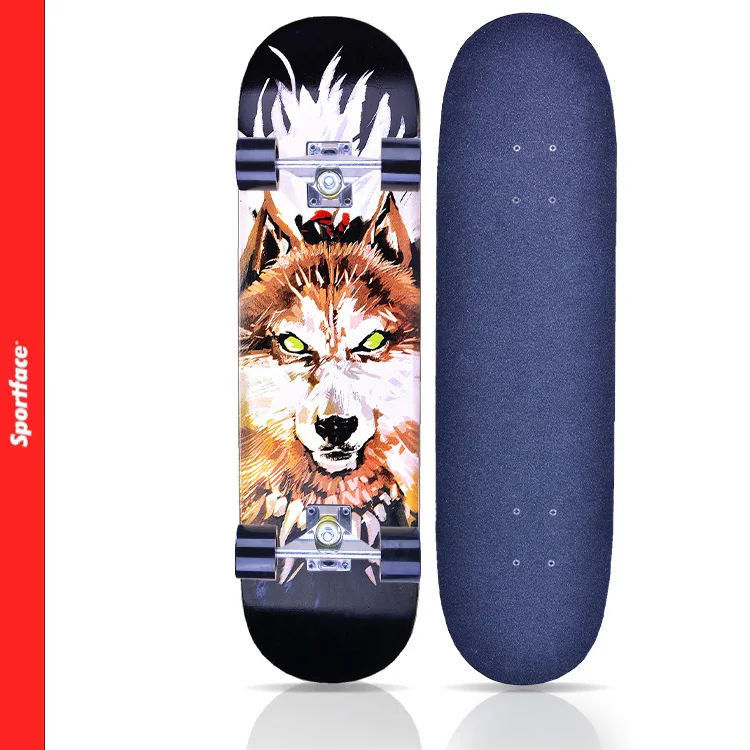 Sportface Skate Board Complete Maple Wood Longboards for Teens Adults Beginners Girls Boys Kids Sport Face Skateboard