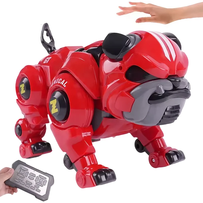 Touch Sensing Programmable Smart Pet Robot RC Dog Companion Toy For Kids Educational Robot With Stunts Music And Remote Control