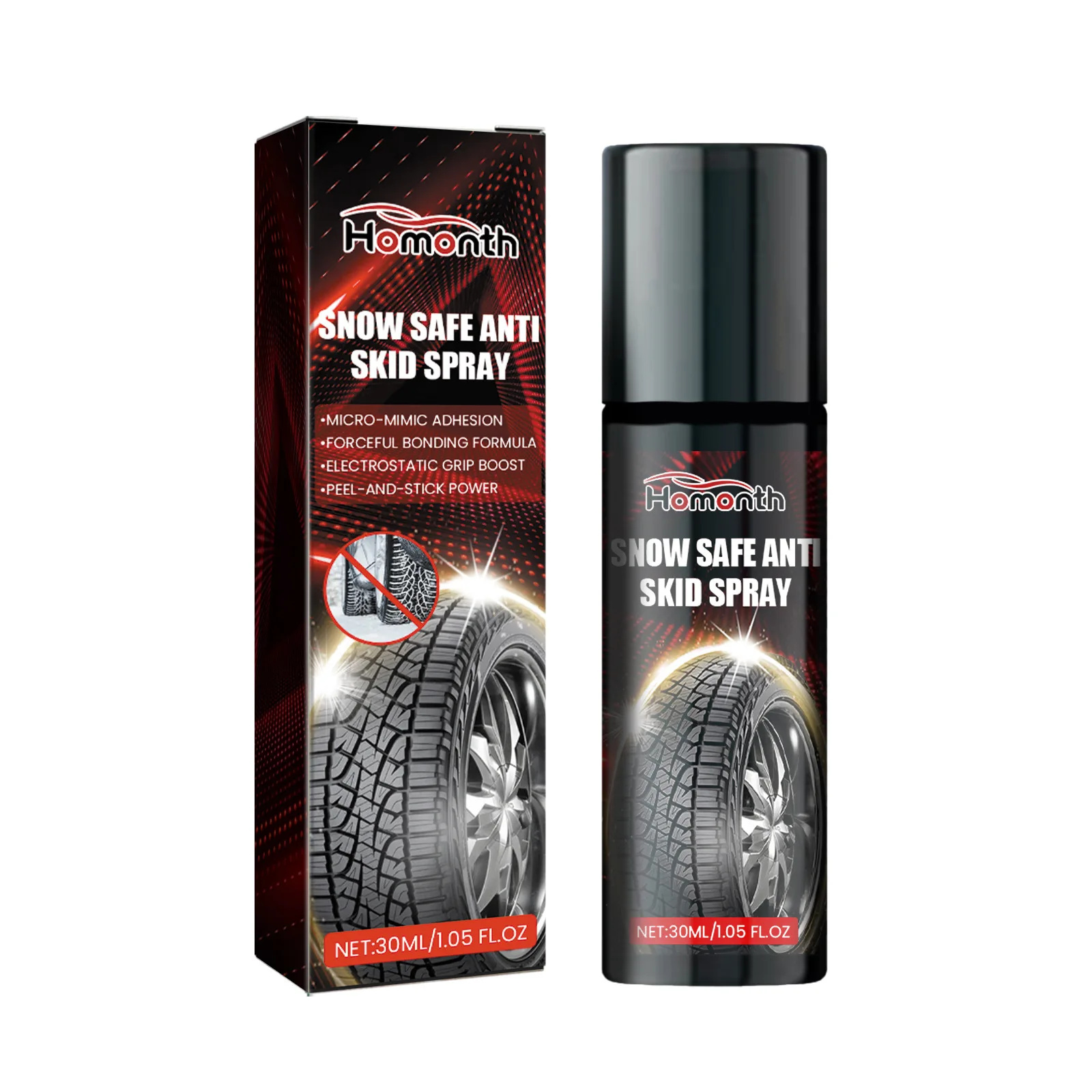 Homonth car tire anti-slip spray winter snowmobile tire protection and maintenance anti-slip agent