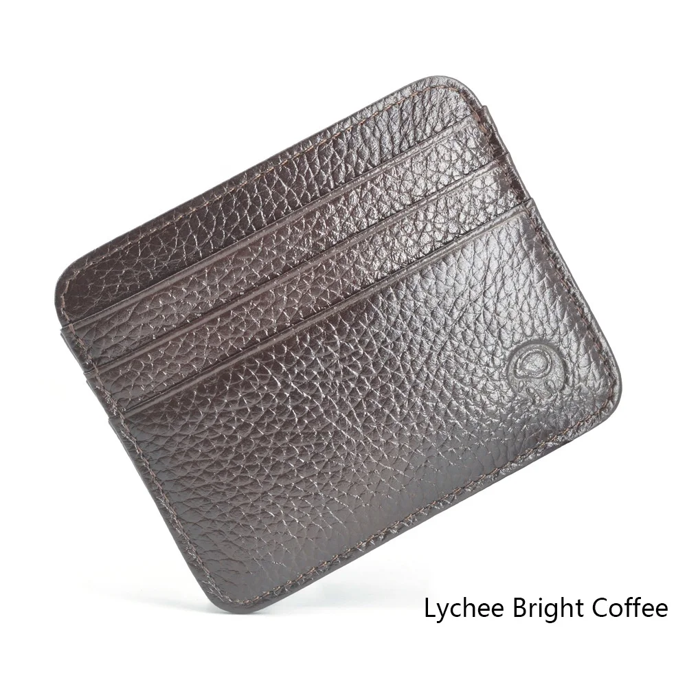 Кошелек из натуральной воловьей кожи с передним карманом минималистский ультратонкий кошелек Rfid блокирующий держатель для кредитных карт