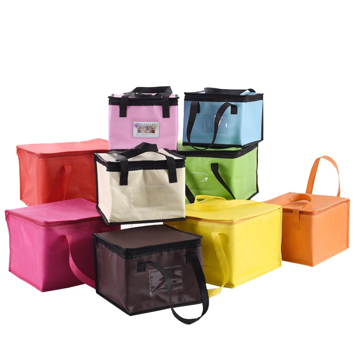 Рекламная индивидуальная изолированная сумка-тоут для еды, сумка-холодильник