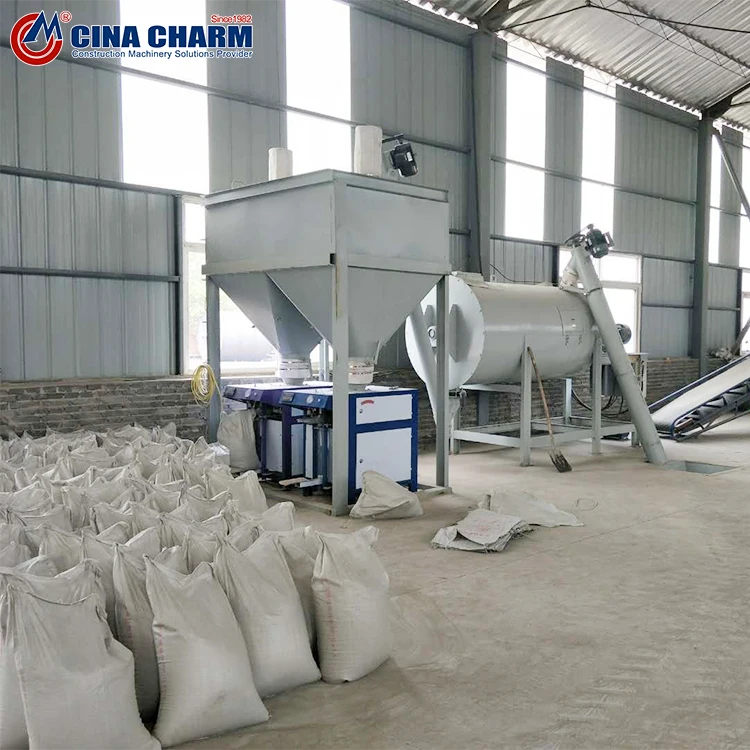 China Hot Sale Semi-automatic Putty Powder Dry Mix Mortar Production