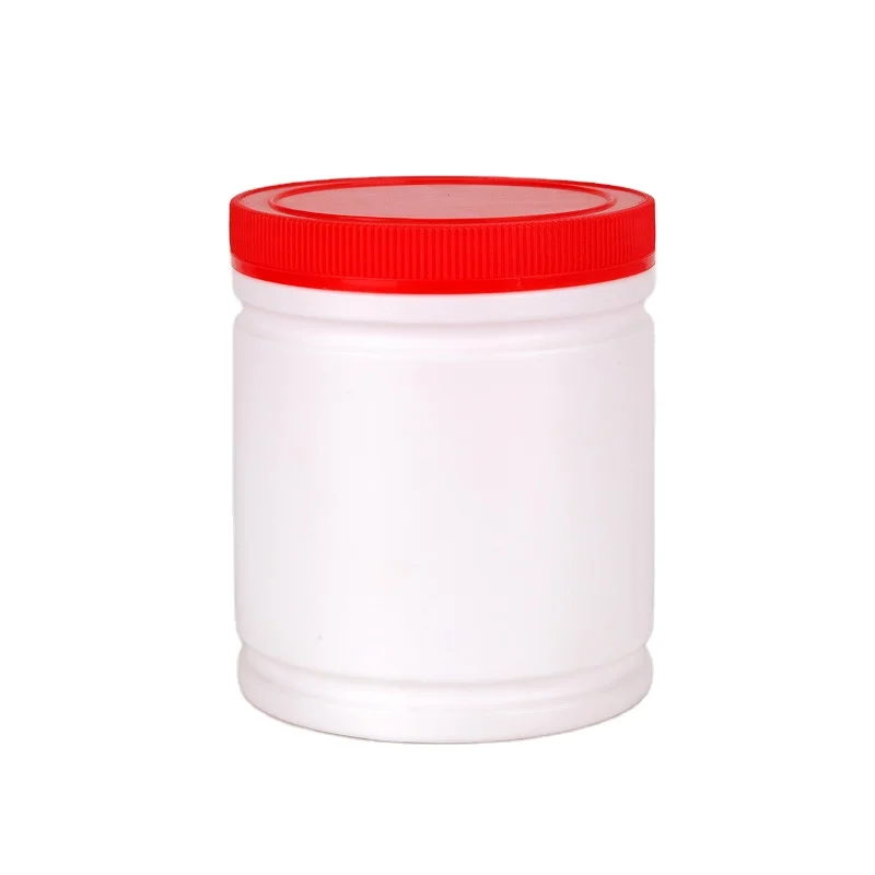 Wholesale 1000ml HDPE Empty Plastic White Round Shape Tablet Packing Pill Jars medicine with Screw Cap