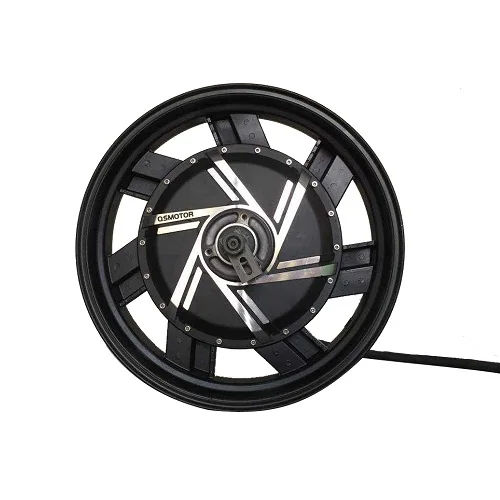 QS Motor 273 V3 3000w 72v Electric Motorcycle In-Wheel Hub Motor(40H) Double Axle Out with 16 inch Aluminium Rim