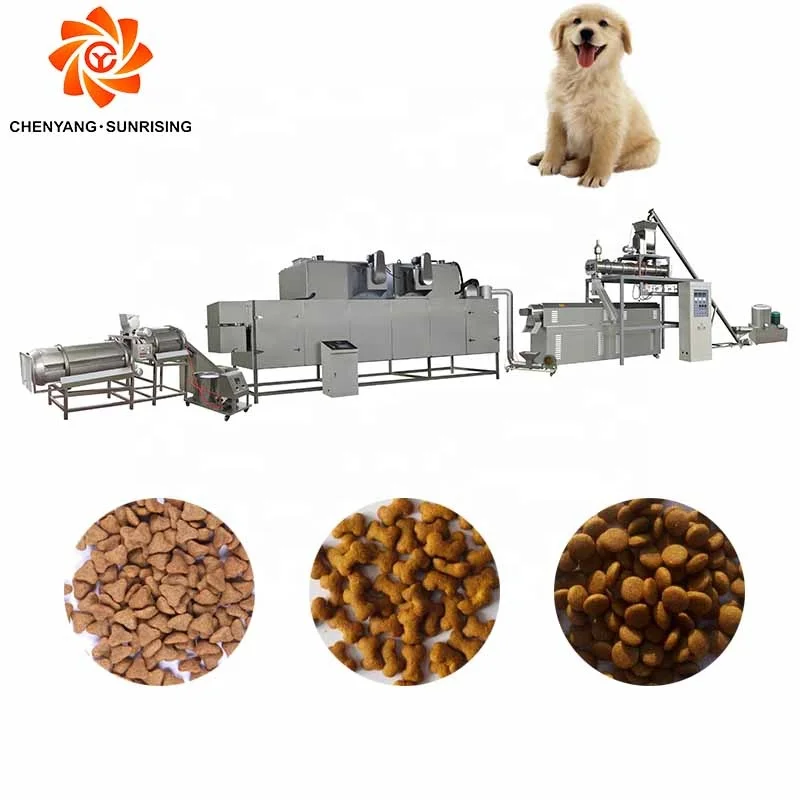 Equipment production dog food automatic pet food machine making extruder