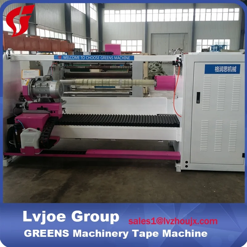 LV-206 PVC electrical insulating adhesive tape slitting machine/aluminum foil tape roll cutter/BOPP gum tape cutting machine