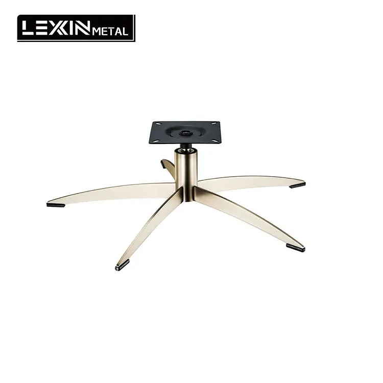 Furniture accessories parts chair components black iron painting swivel chair base office aluminium star stable base chair
