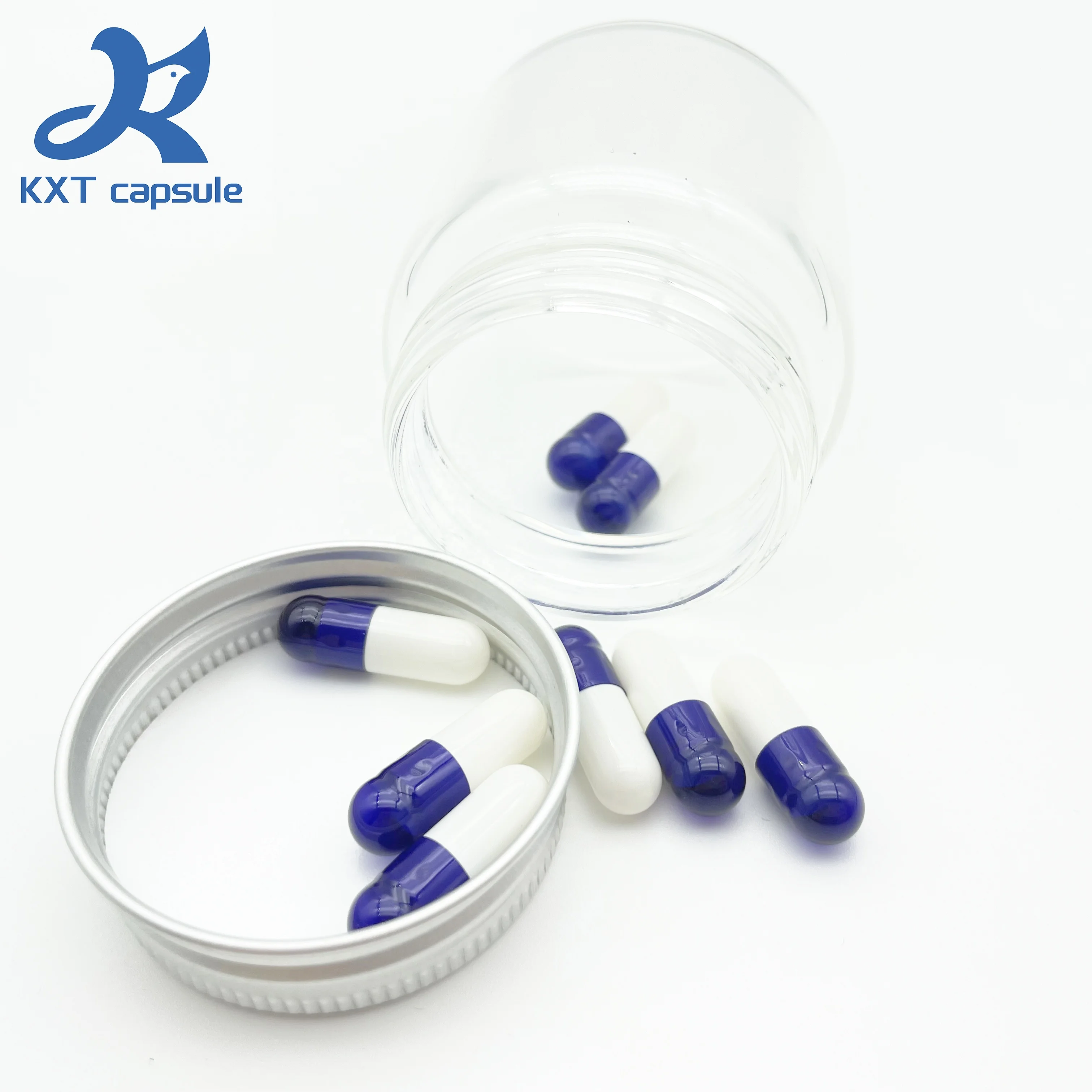 KXT Customized Halal Gelatin Empty Capsules Colorful And Print Pill Capsule Shells Size 0