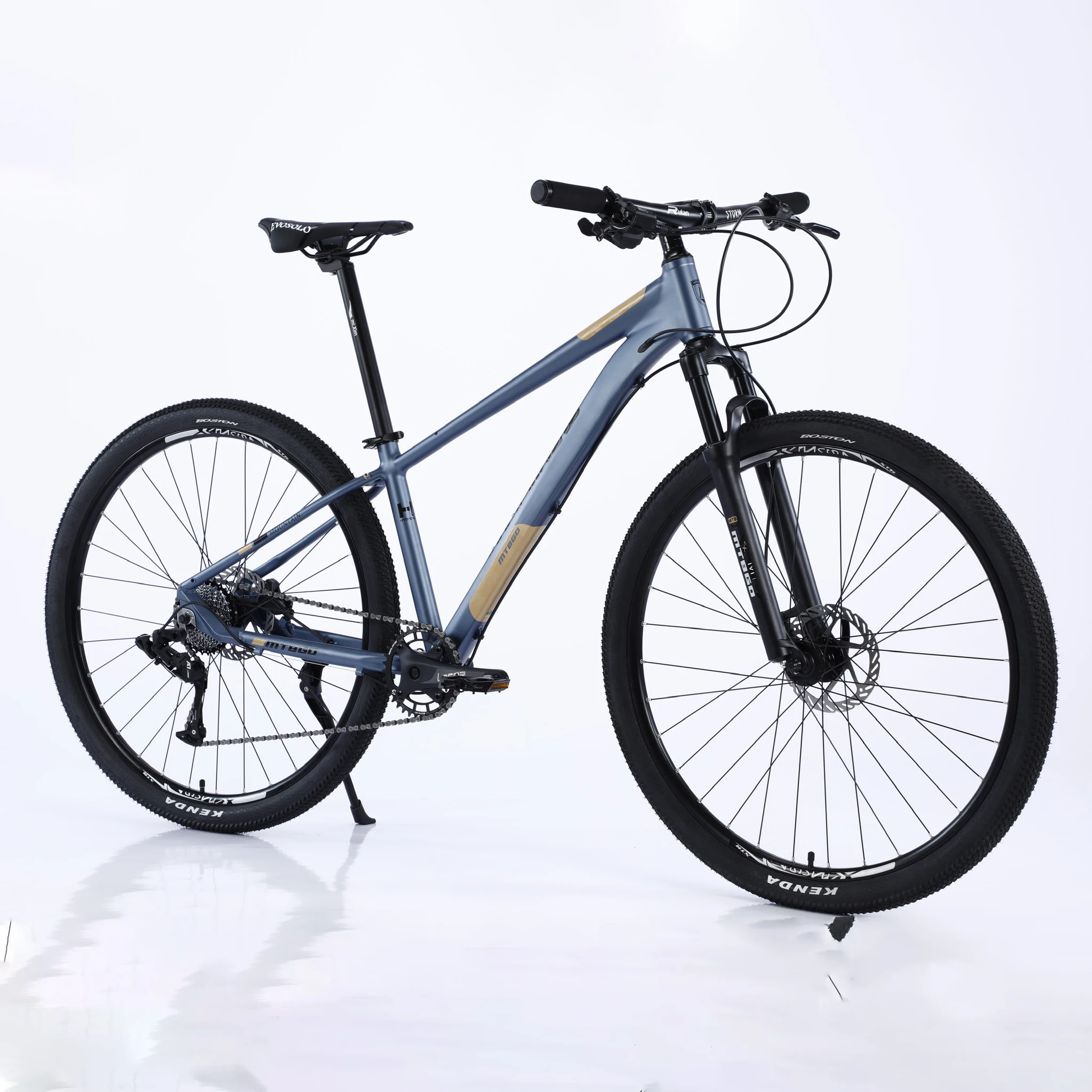 2023 MTBGOO High end 27.5 inch spokes wheels hydraulic disc brakes 12 speed suspension front fork mountain bike