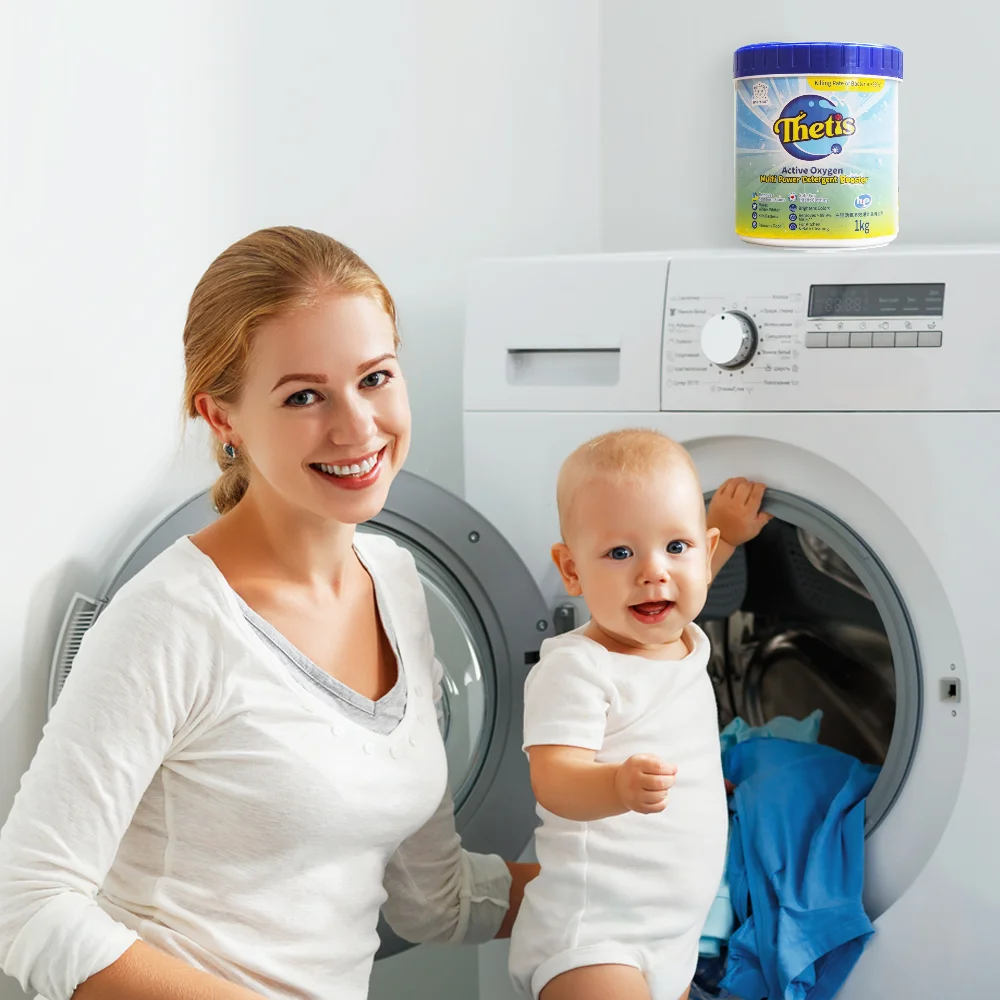 Clothing remove stains home bleach active oxygen color bleaching laundry detergent powder explosion salt