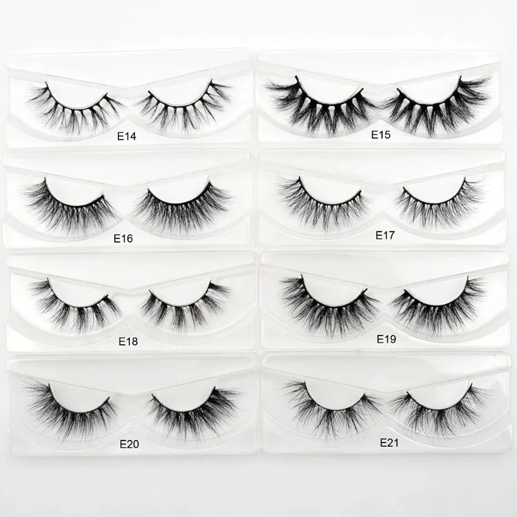 
Natural Mink Eyelashes Long Lasting Lashes Extension Handmade Eyelash Wispy Fluffy Long Lashes Eyelash Packaging Box Custom 