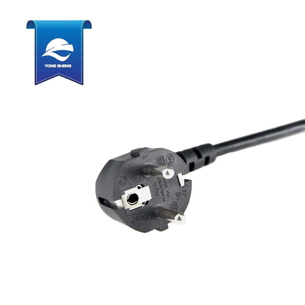 
VDE approval euro schuko 250v power plug and IEC C13 