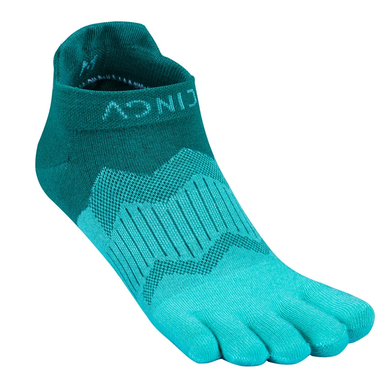 AONIJIE Coolmax Sports Cycling Short Tube Five-finger Socks Four Season Breathable Ankle Socks for Running Hiking Mountaineering