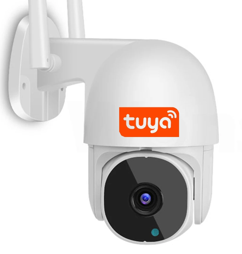 QZT Tuya Smart Wireless Wifi IP Waterproof Camera Outdoor Night Vision Wifi PTZ Camera Network