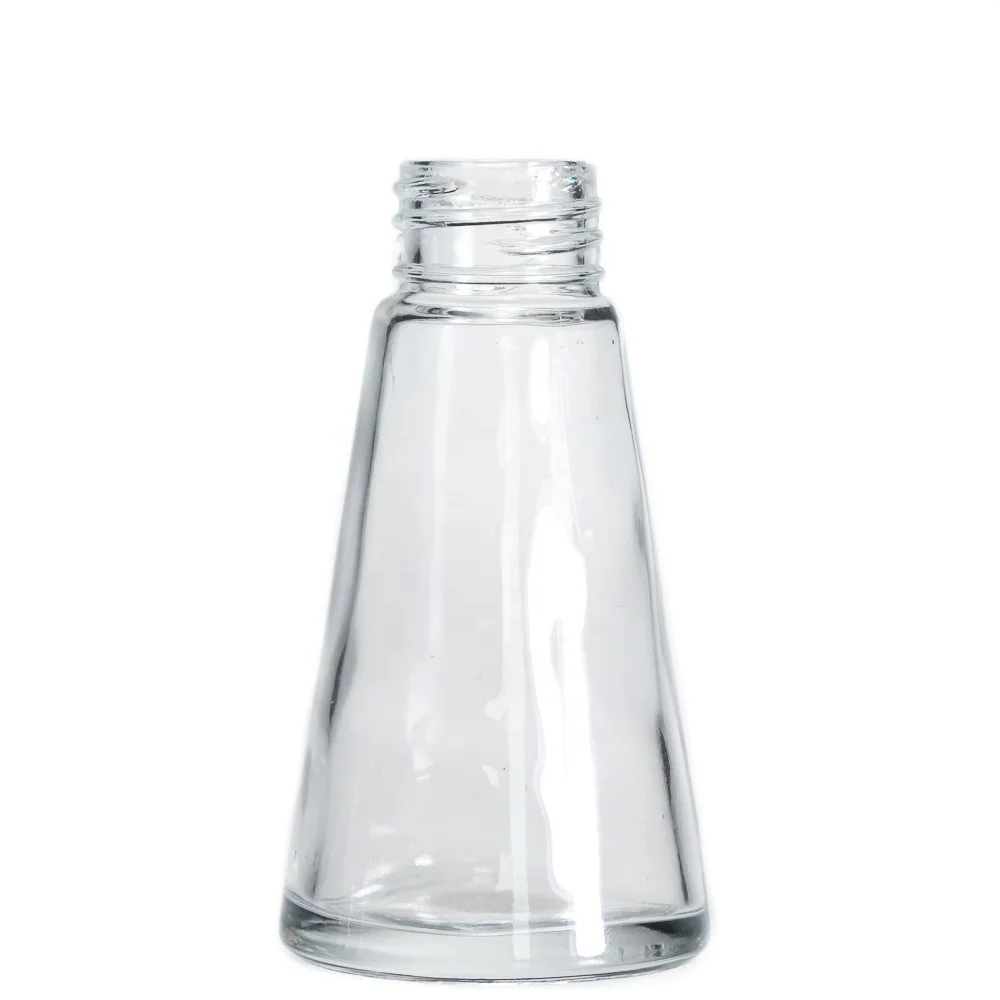 Popular 70ml triangular conicall reed diffuser bottles with screw cap