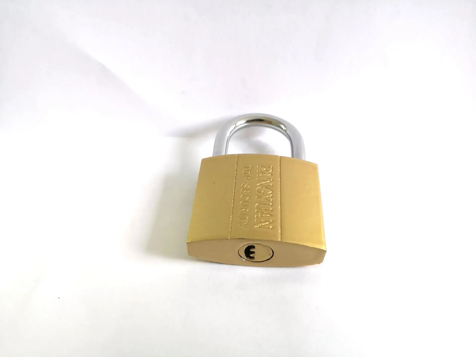 Fang Yuan  Moon key style brass color padlock