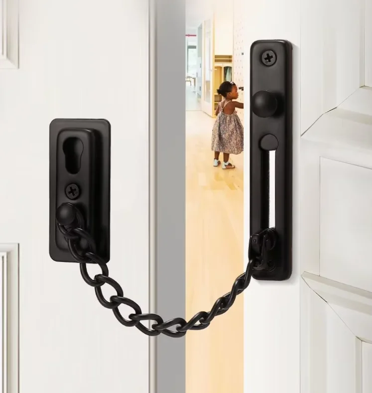 Stainless Steel Anti-theft Security Chain Lock Hotel Door Guard Hotel Door Chain Bolt
