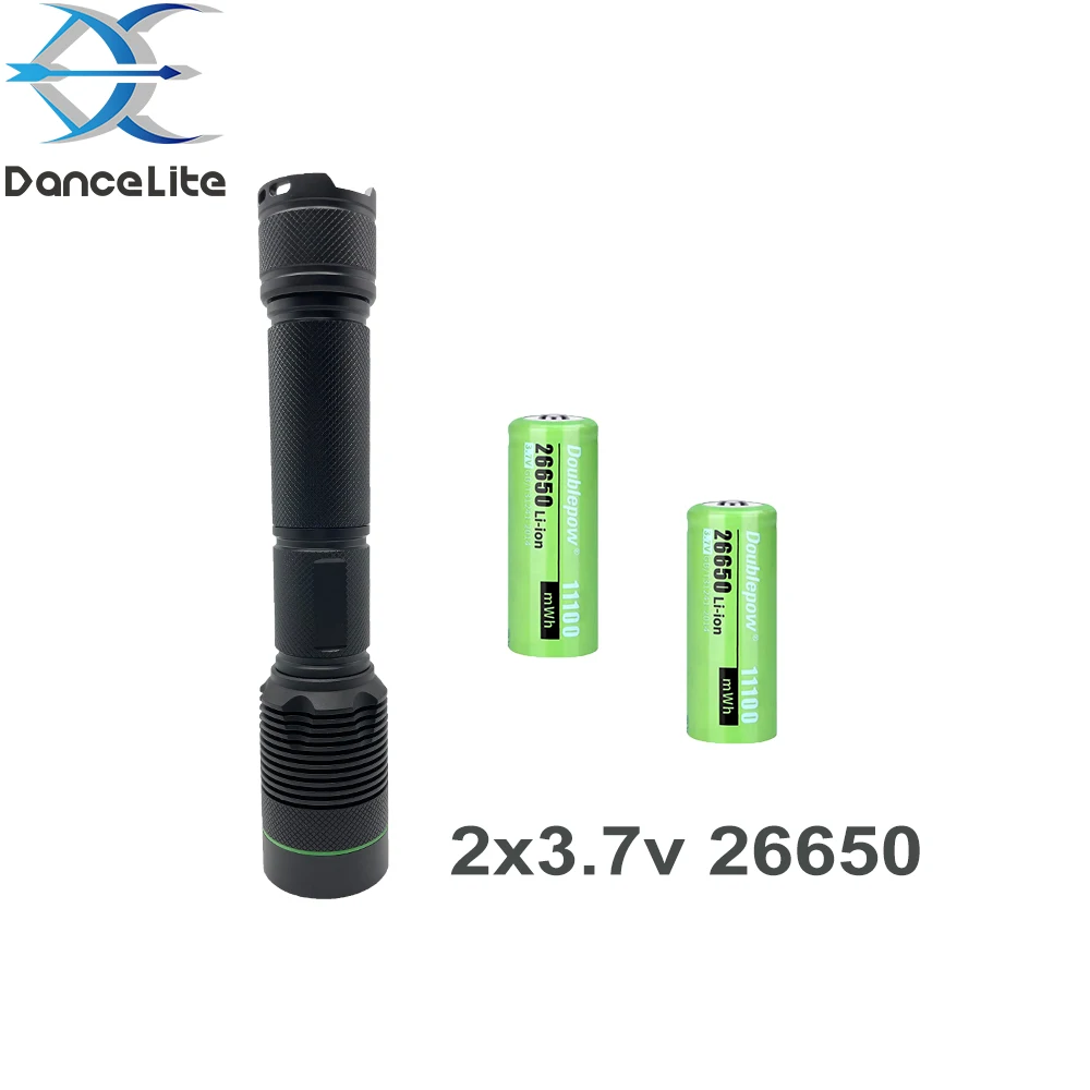 Customized Midwave UVB High Power Ultraviolet Light MW 310nm Wavelength LED Flashlight For Medical Torch (ZWB3 Filter)