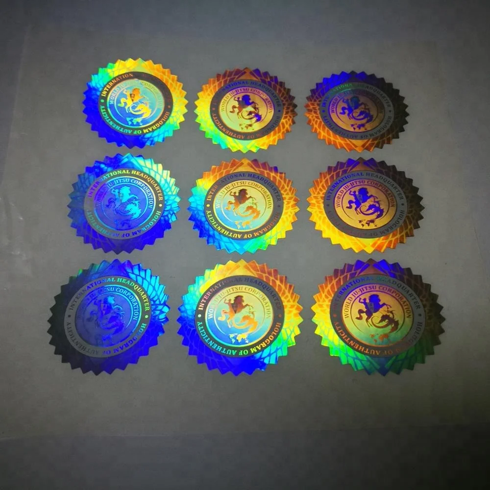 Многоканальный лазер безопасности голографическая этикетка