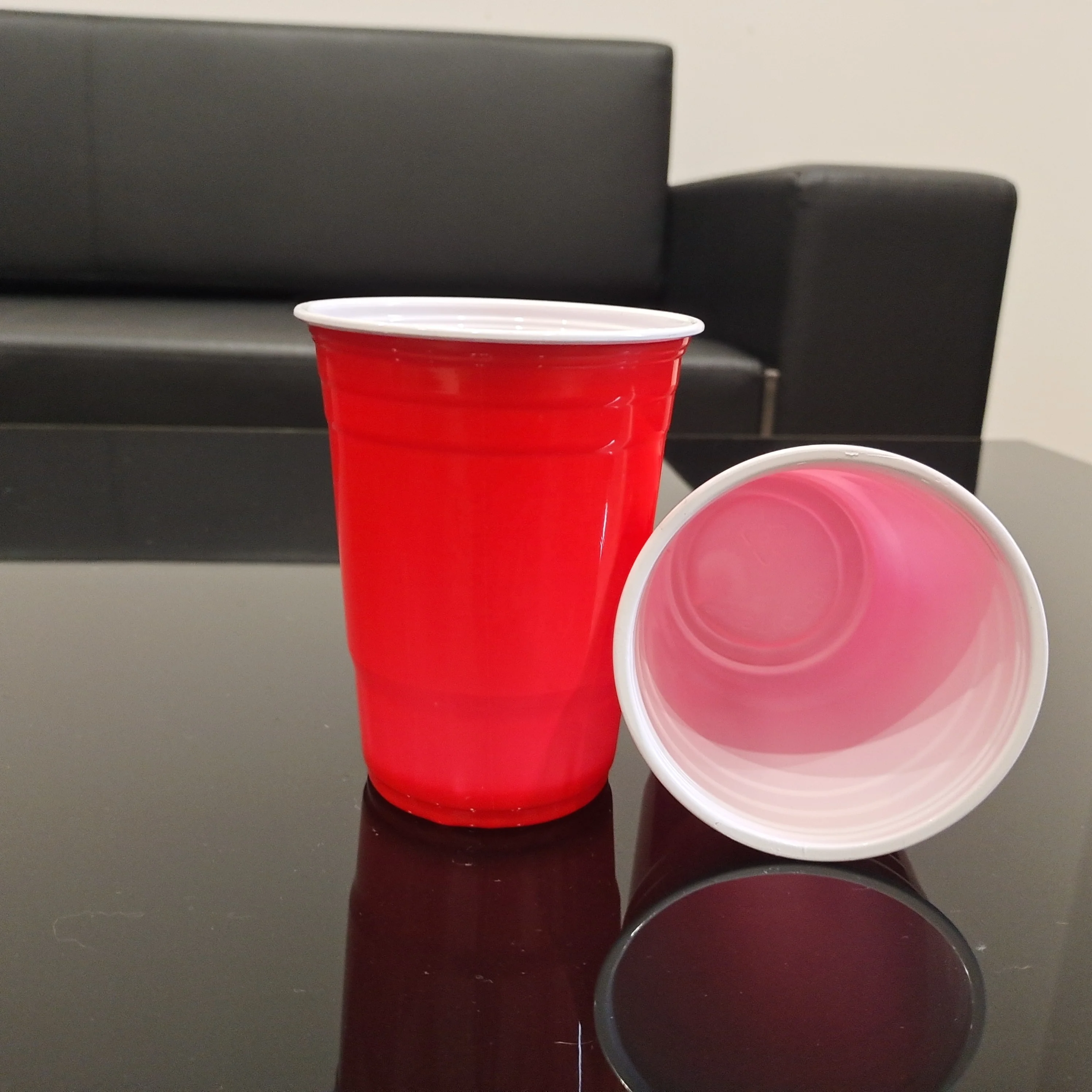 pp thermoforming plastic water cups 12oz plastic drinking party cups  food grade pp cups with high quality