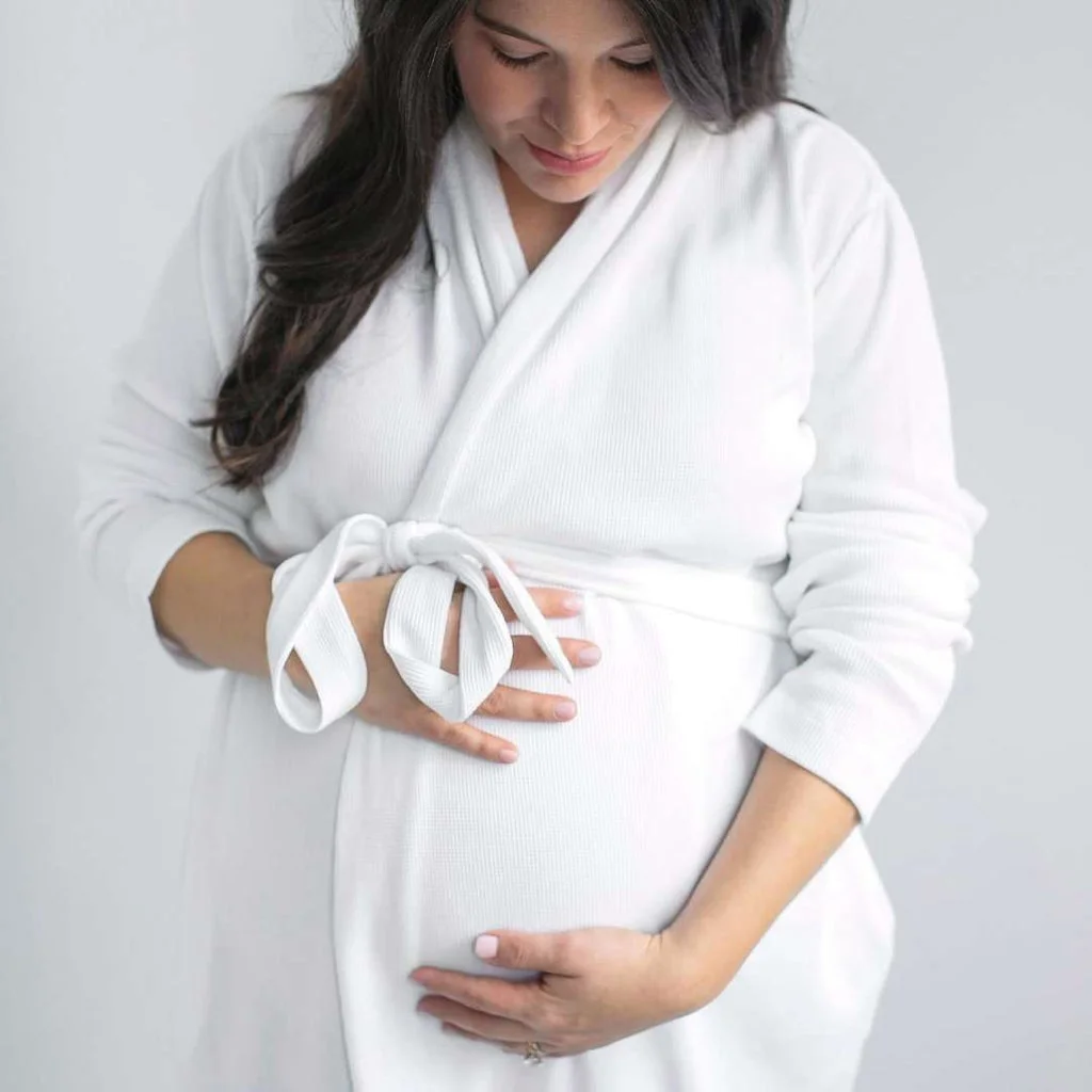 Factory supplier 95% Viscose from Bamboo 5% Spandex Waffle Women Lounge Robe