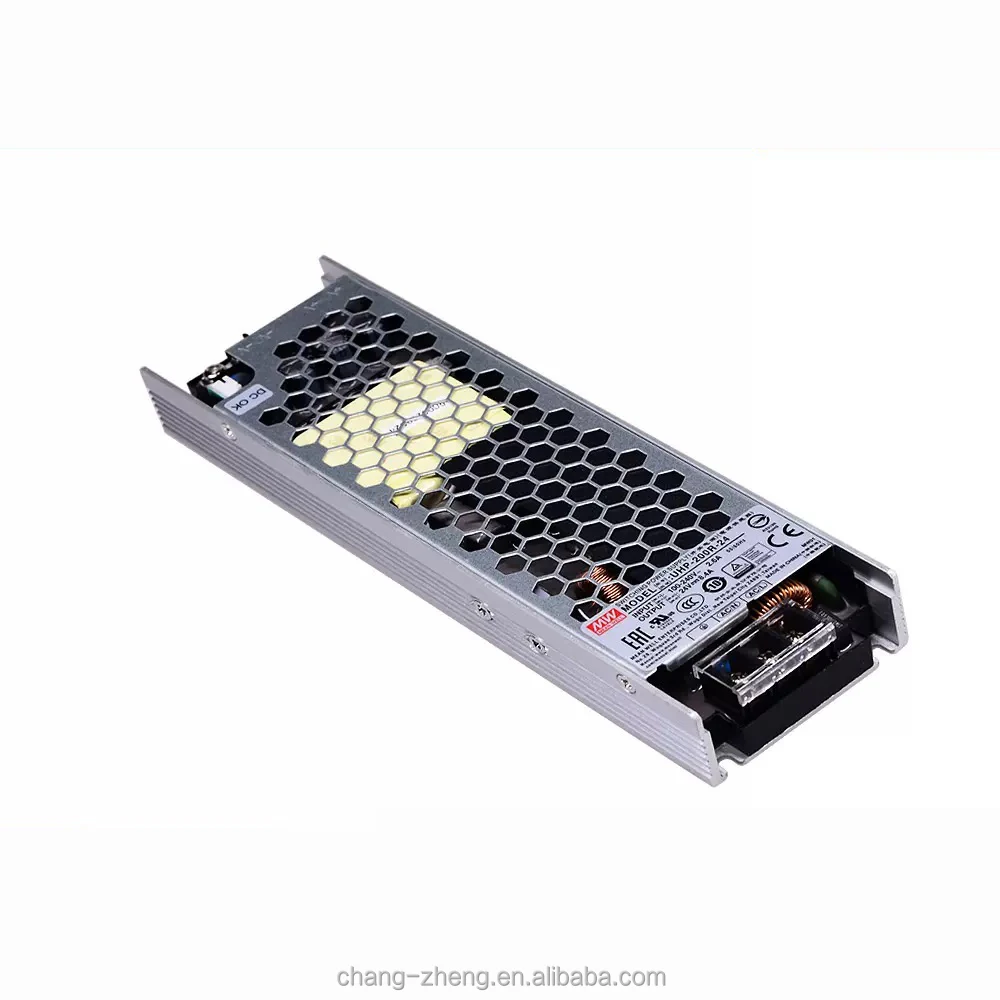 MEANWELL UHP-200R-24 200w 3.3v 4.2v 5v 15v 24v 36v 48v 55v Ultra Thin Slim Power Supply with PFC for LED Display Application