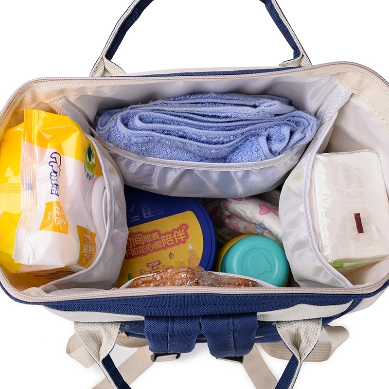New fashion multifunctional baby nappy changing bag organiser pregnancy mommy diaper bag backpack